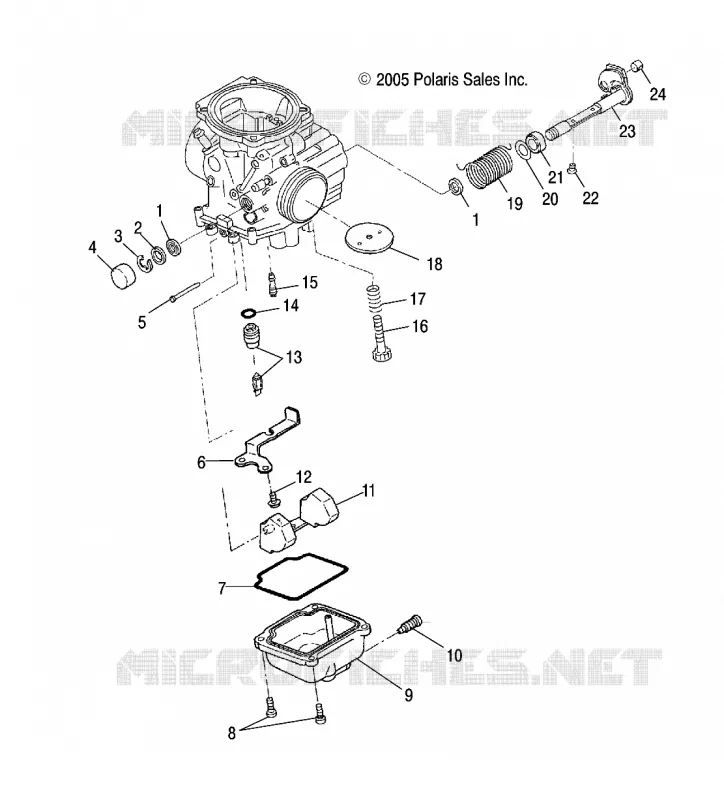 MOTOR, CARBURADOR, LOWER