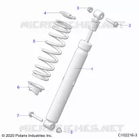 SUSPENSION, SHOCK TRASERO