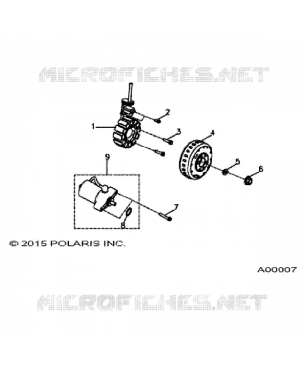 ENGINE, STATOR AND MOTOR DE ARRANQUE