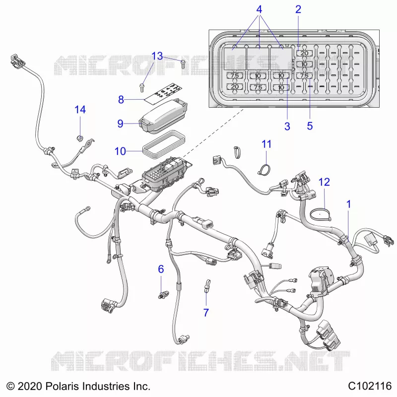 ELECTRICA, WIRE HARNESS AND FUSES