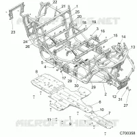 CHASSIS, MARCO PRINCIPAL AND SKID PLATES