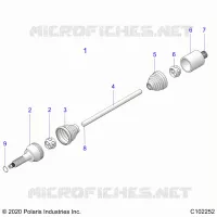 TREN, REAR DRIVE SHAFT