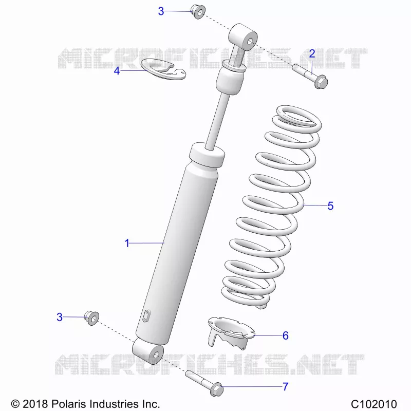 SUSPENSION, SHOCK TRASERO