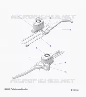 FRENO FRONTAL BRAKE LEVER AND MASTER CYLINDER