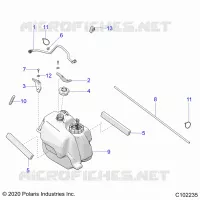 SISTEMA DE COMBUSTIBLE, FUEL TANK ASM.