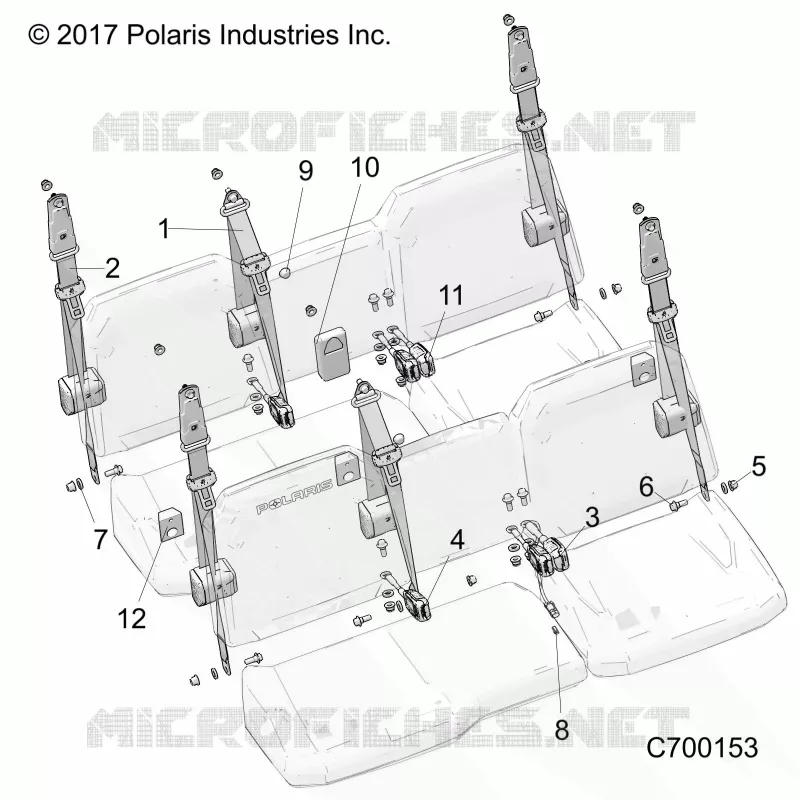ASIENTO BELT MOUNTING