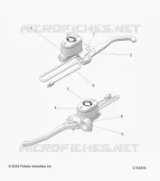 FRENO FRONTAL BRAKE LEVER AND MASTER CYLINDER
