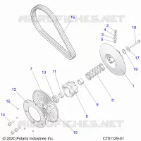 TREN, SECONDARY CLUTCH/BELT