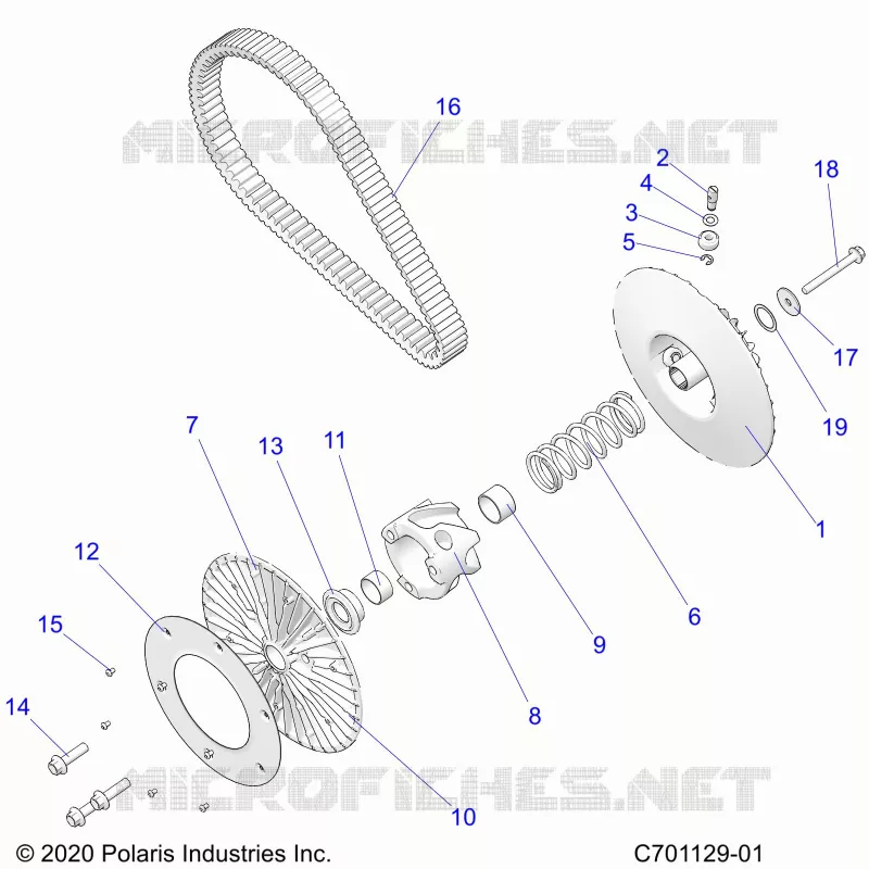 TREN, SECONDARY CLUTCH/BELT
