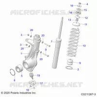 SUSPENSION, PUNTAL DELANTERO