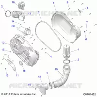 TREN, CLUTCH COVER AND DUCTING