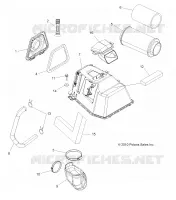MOTOR, TOMA DE AIRE (BUILT 10/23/10 AND AFTER)