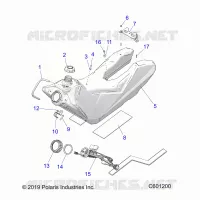 SISTEMA DE COMBUSTIBLE, FUEL TANK ASM.