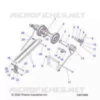 SUSPENSION, TRASERO ARM PAR