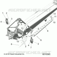CHASSIS, PROTECCIÃ³N DEL EMBRAGUE, FOOTRESTS, AND RUNNING BOARDS