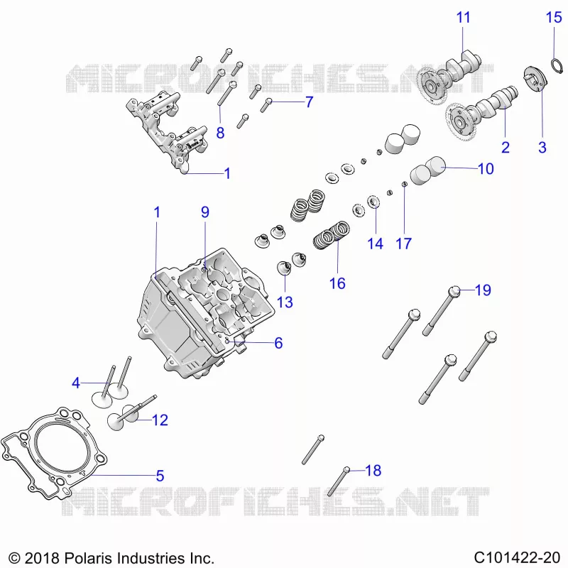 ENGINE, CULATA, CAMS AND VALVES