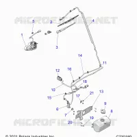 PARABRISAS WIPER AND WASHER BOTTLE ASM.