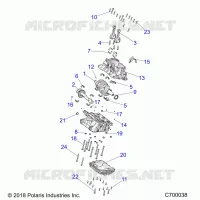 ENGINE, CRANKCASE AND CIGUEÑAL