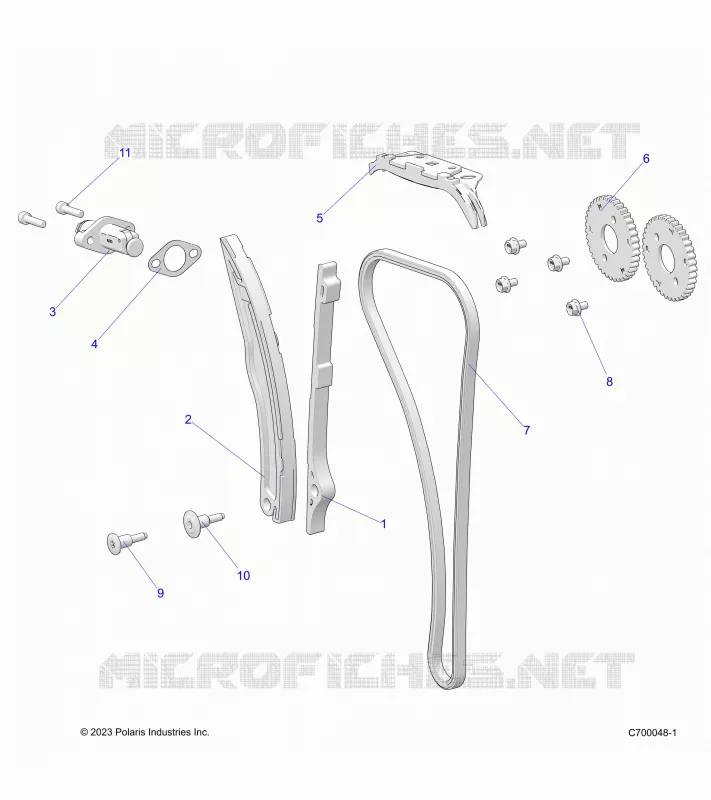 LA CADENA DE LEVAS AND TENSIONER