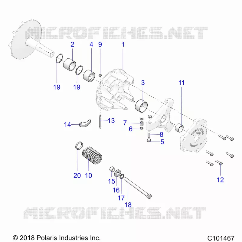TREN, PRIMARY CLUTCH