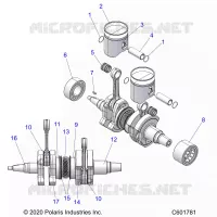 ENGINE, PISTON AND CIGUEÑAL