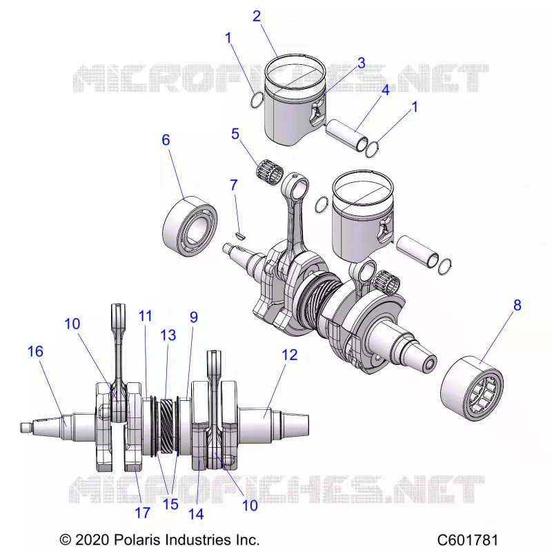 ENGINE, PISTON AND CIGUEÑAL