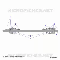 TREN, FRONT HALF SHAFT