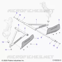SUSPENSION, A-ARM AND PUNTAL MOUNTING