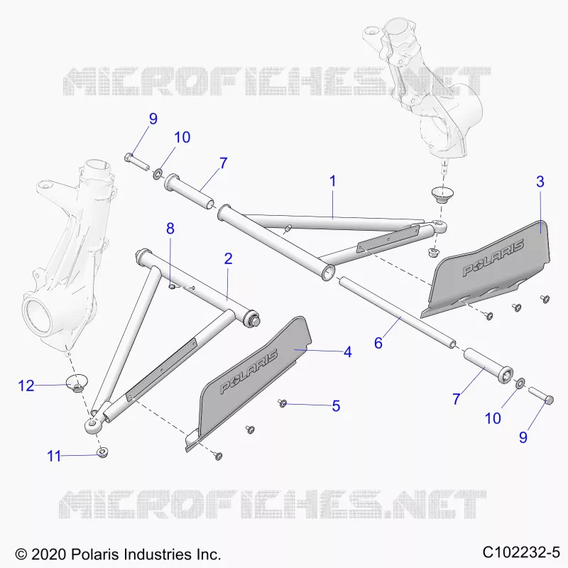 SUSPENSION, A-ARM AND PUNTAL MOUNTING