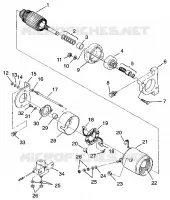 MOTOR DE ARRANQUE WIDETRAK LX 0962064 and EUROPEAN WIDETRAK LX E962064 (4931643164D003)