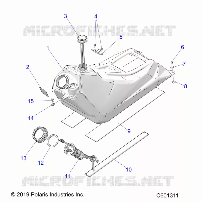 SISTEMA DE COMBUSTIBLE, FUEL TANK ASM.