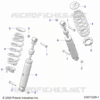 SUSPENSION TRASERA SHOCK AND MOUNTING