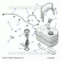 SISTEMA DE COMBUSTIBLE, FUEL TANK ASM.