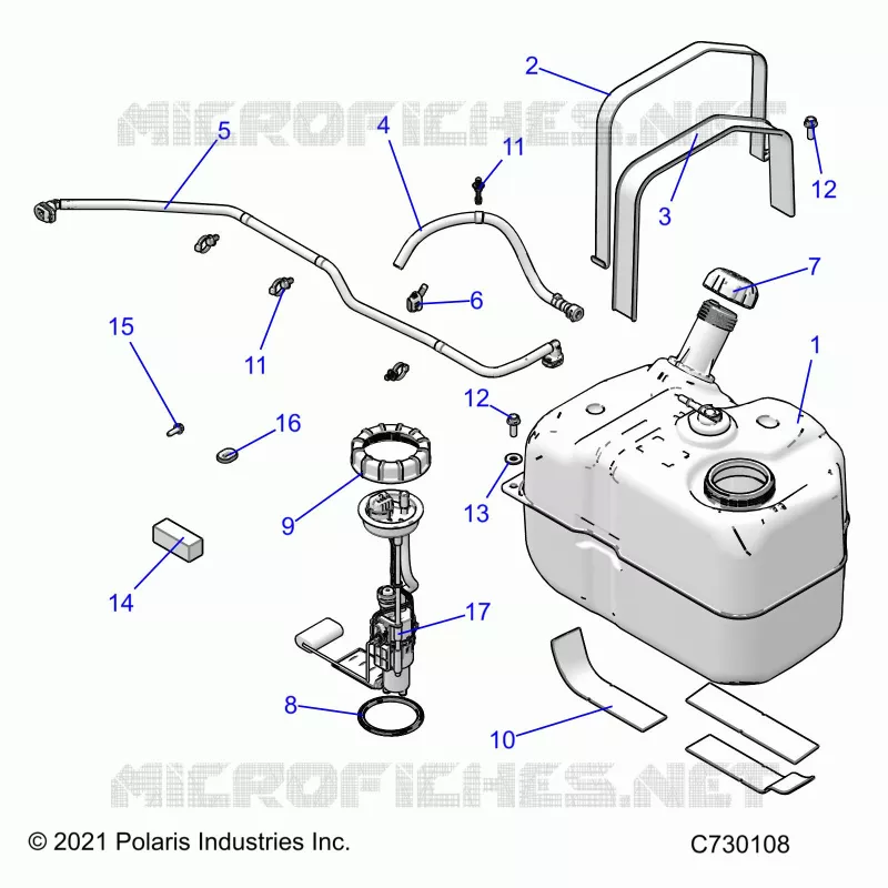 SISTEMA DE COMBUSTIBLE, FUEL TANK ASM.