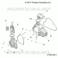 ENGINE, ALTERNADOR  COVER HVAC