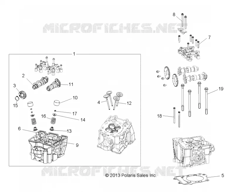 CILINDRO HEAD, CAMS AND VALVES