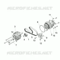 ENGINE, ALTERNADOR AND COMPRESSOR