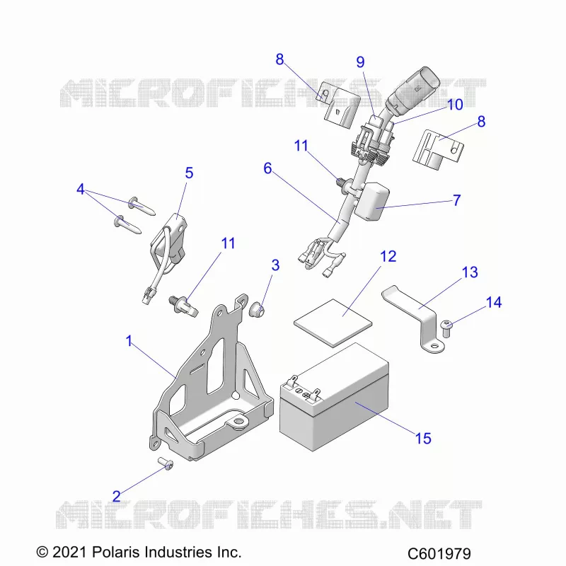ELECTRICA, BATTERY, MANUAL START POWER UP COMPONENTS