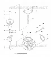 MOTOR, CARBURADOR, UPPER