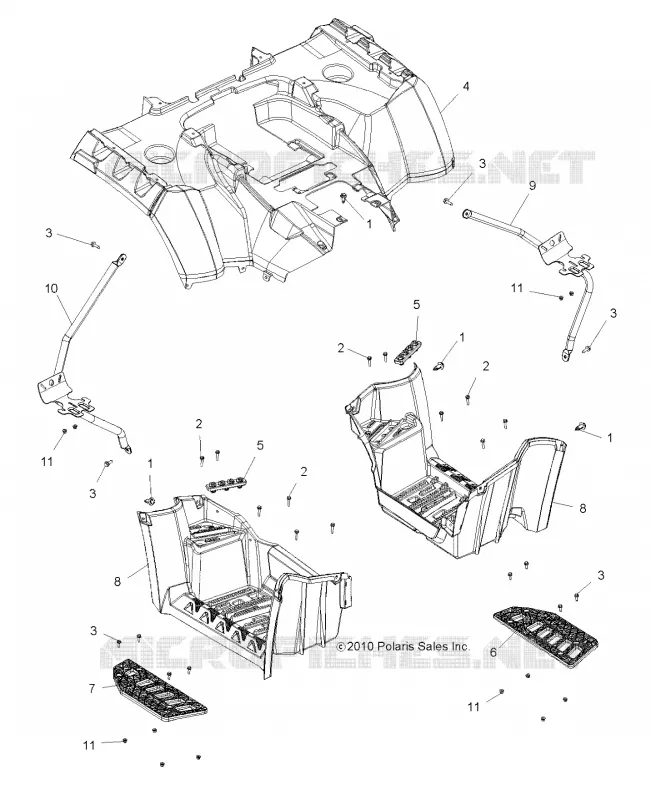 TRASERO CAB and FOOTWELL