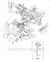 Los soportes de motor y Escape 350 2X4