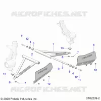 SUSPENSION, A-ARM AND PUNTAL MOUNTING