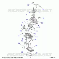 ENGINE, CRANKCASE AND CIGUEÑAL