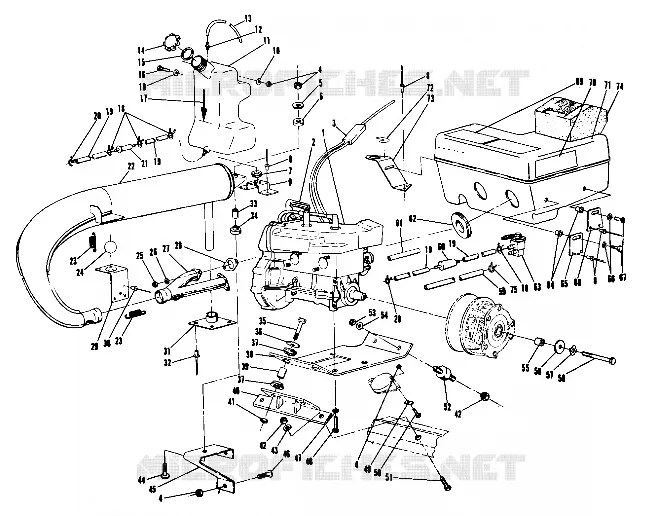 MONTAJE DEL MOTOR (TRAIL) (4910941094019A)