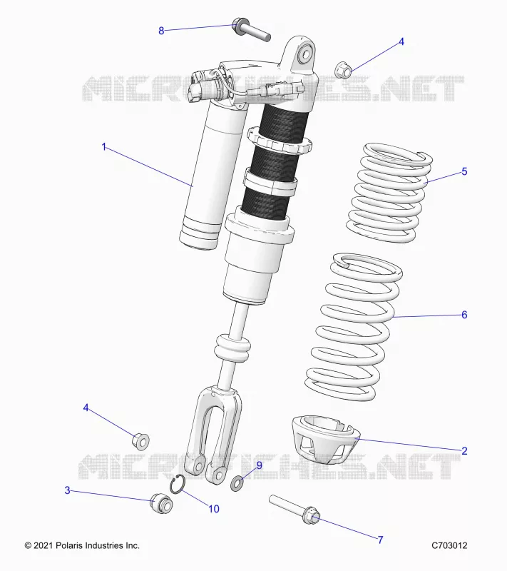SUSPENSION, CHOQUE FRONTAL MOUNTING, STANDARD/PREMIUM