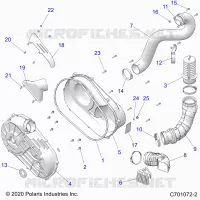 TREN, CLUTCH COVER AND DUCTING