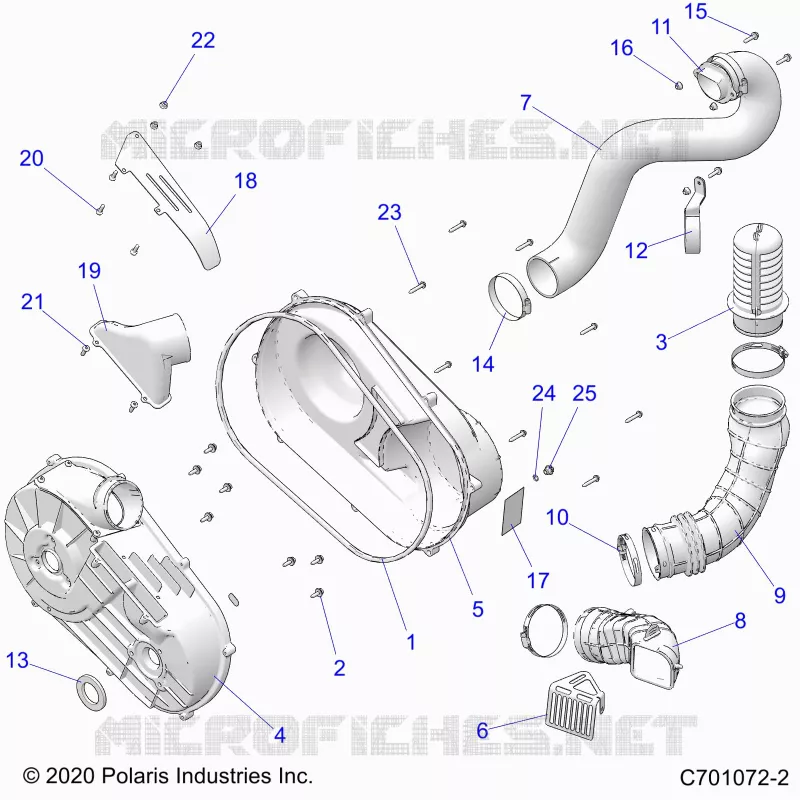 TREN, CLUTCH COVER AND DUCTING