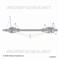 TREN, FRONT HALF SHAFT
