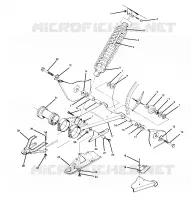 SWING ARM WELDMENT AND SHOCK TRASERO  ASSEMBLY (4914891489021A)