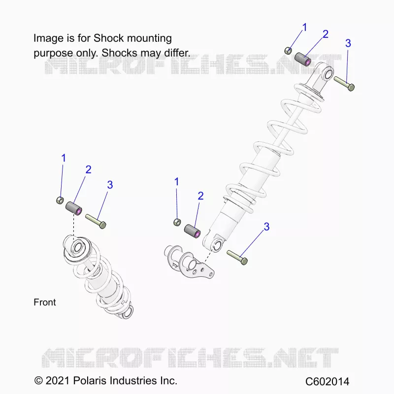 SUSPENSION, MONTAJE DE DESCARGA, REAR SUSP.